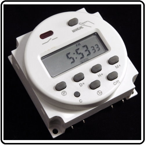 Elektronisk digital timer 12V/16A