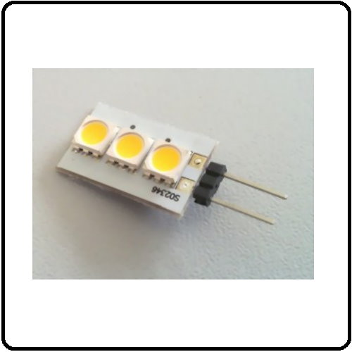 3 SMD LED G4 SPOT/0,6W-Varm/Hvid Type P