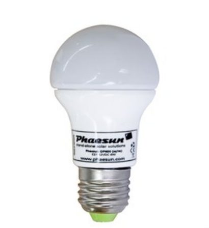 LED Pære 4W/12V, E27 Phaesun Lux US WW 300_12 varm-hvid