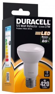 LED Reflektorpære Duracell -R1 230V/5,5W, 420Lumen, E27 - ikke dæmpbar
