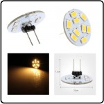 9 SMD LED G4 SPOT/2,0W-Varm/Hvid Type L